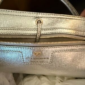Anya Hindmarch Shimmering Silver Shoulder Bag